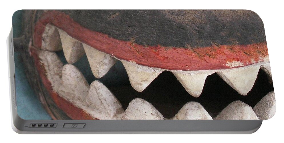 Mask Portable Battery Charger featuring the photograph Native Teeth by Valerie Reeves