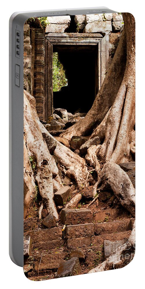 Ruined Portable Battery Charger featuring the photograph Temple Ruins 02 by Rick Piper Photography