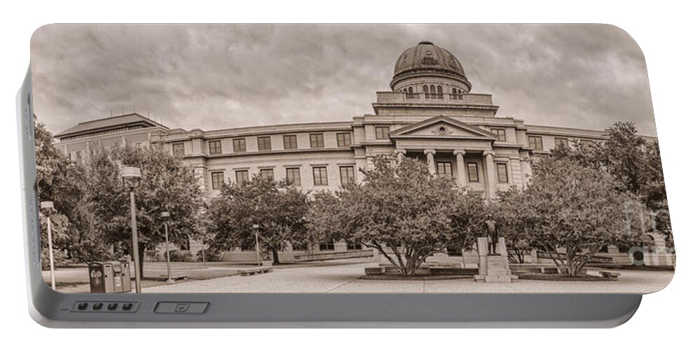 Texas A & M Portable Battery Charger featuring the photograph Texas A and M Academic Plaza - College Station Texas by Silvio Ligutti