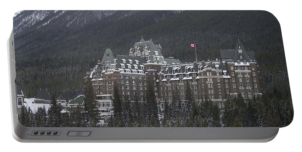 Banff Portable Battery Charger featuring the photograph The Banff Springs Hotel by Bill Cubitt