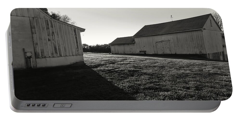 Barn Portable Battery Charger featuring the photograph The Barns by Cathy Anderson