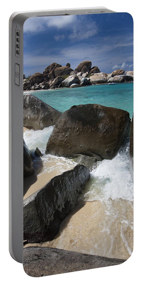 3scape Photos Portable Battery Charger featuring the photograph The Baths - Devil's Bay by Adam Romanowicz