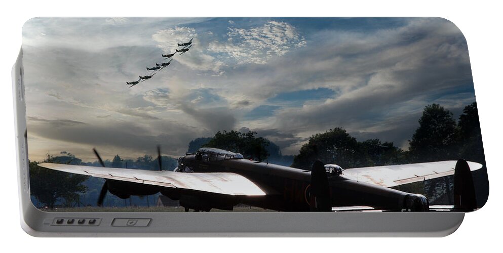 Avro Portable Battery Charger featuring the digital art The BBMF by Airpower Art