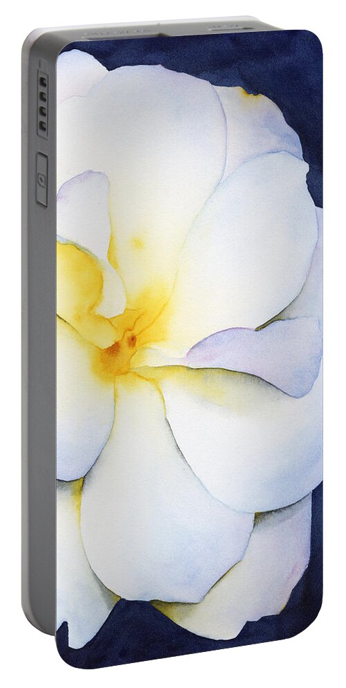 Bloom Portable Battery Charger featuring the painting The Bloominator by Ken Powers