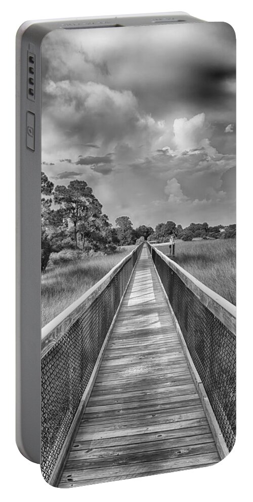 Boardwalk Portable Battery Charger featuring the photograph The Boardwalk by Howard Salmon