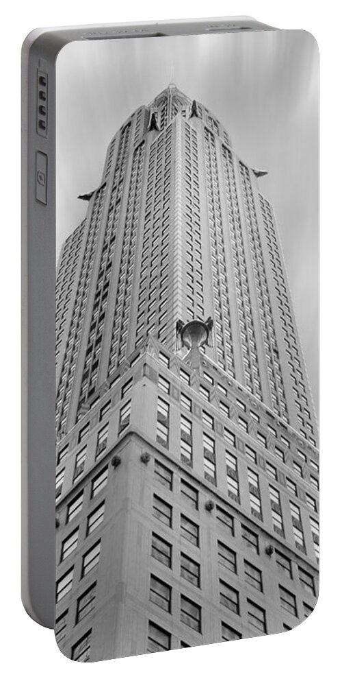 Landmarks Portable Battery Charger featuring the photograph The Chrysler Building by Mike McGlothlen