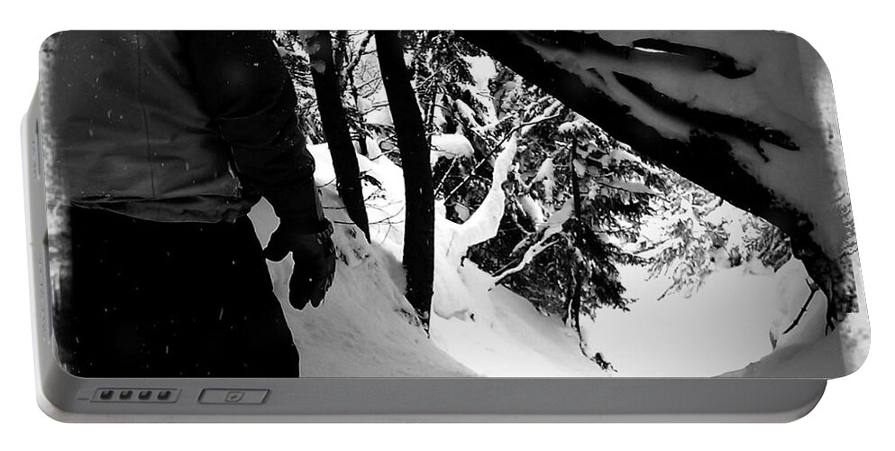 Backcountry Portable Battery Charger featuring the photograph The Chute by James Aiken