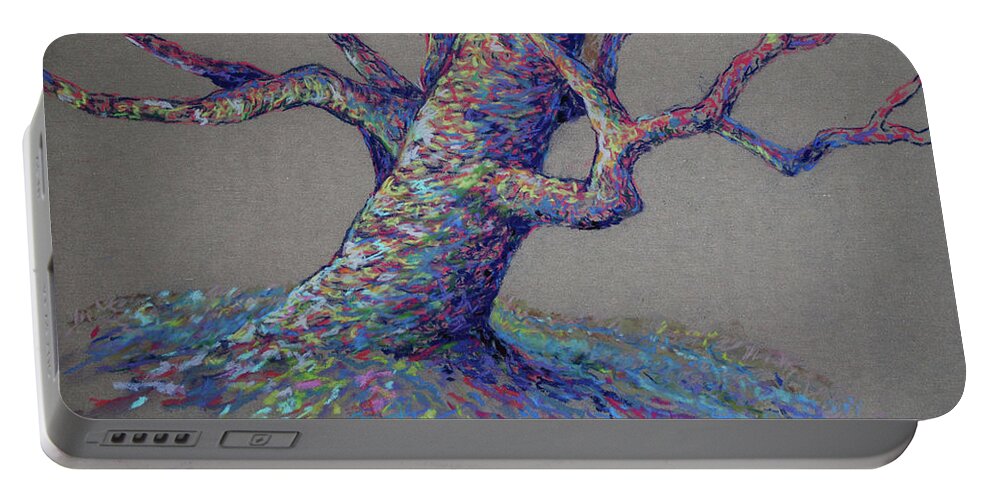 Colorful Tree Portable Battery Charger featuring the painting The Colors of Life by Billie Colson