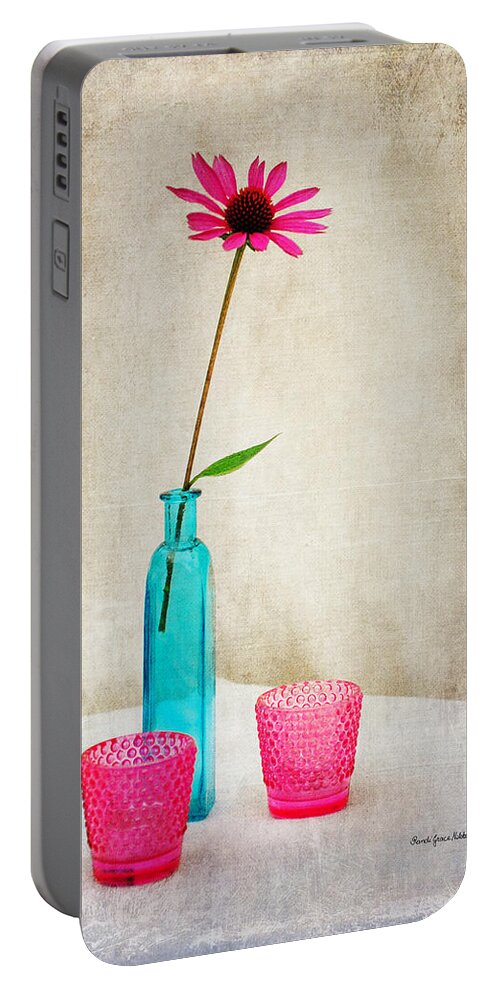 Marvelous Portable Battery Charger featuring the photograph The Coneflower by Randi Grace Nilsberg