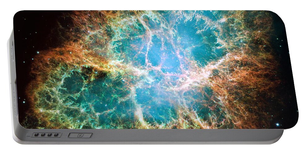 Crab Nebula Portable Battery Charger featuring the photograph The Crab Nebula by Eric Glaser