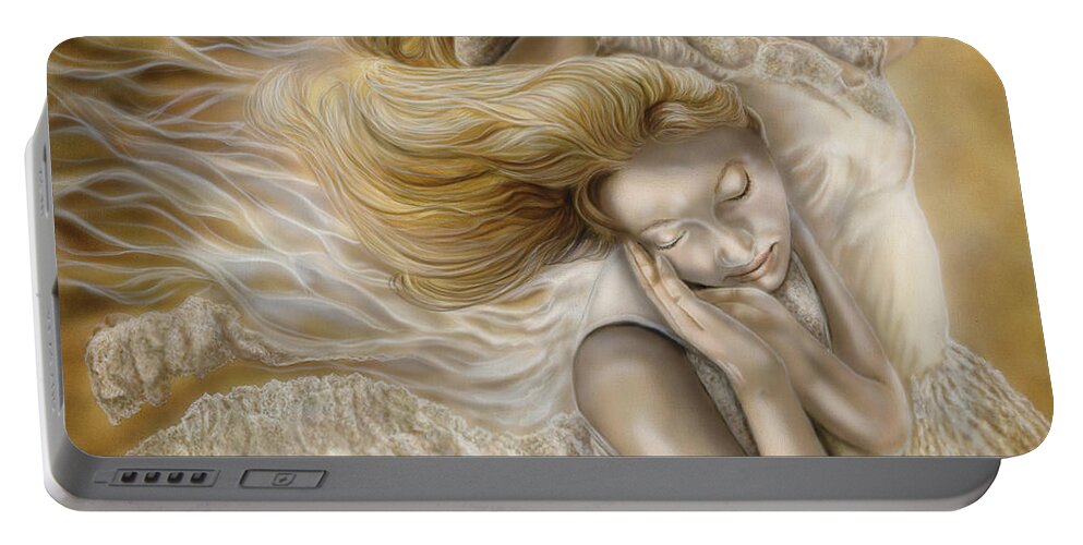 North Dakota Artist Portable Battery Charger featuring the painting The Ecstasy of Angels by Wayne Pruse