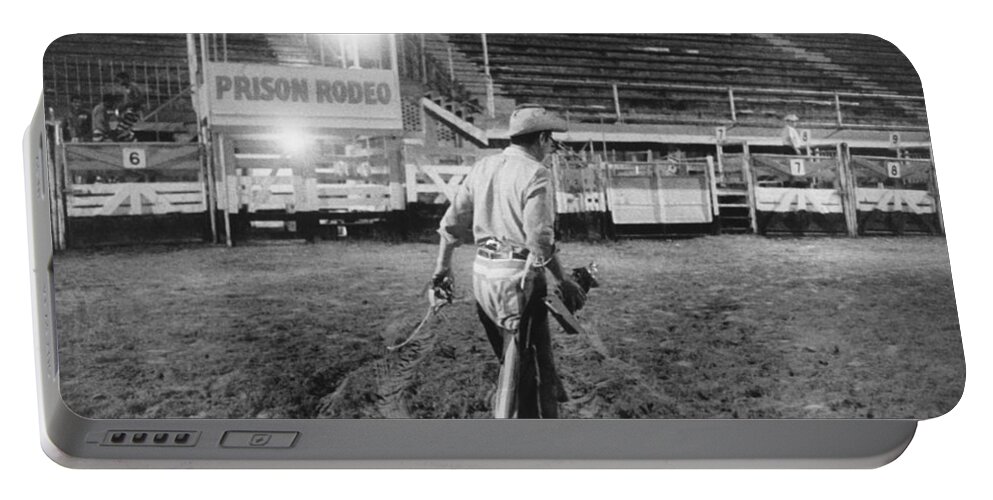 1960s Portable Battery Charger featuring the photograph The End Of The Rodeo by Underwood Archives