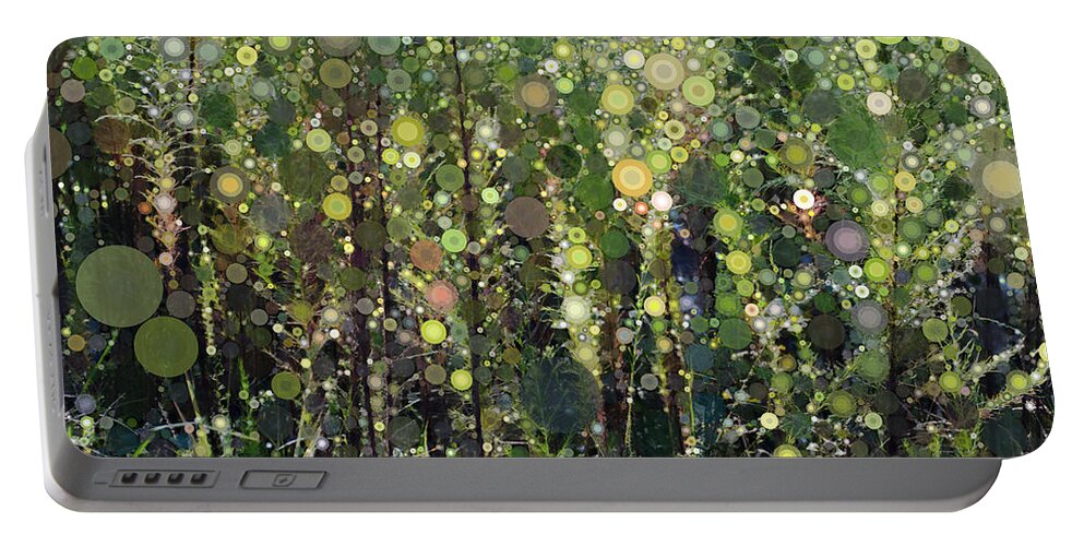 Digital Portable Battery Charger featuring the digital art The Forest by Linda Bailey