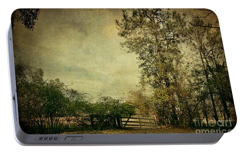 Gate Portable Battery Charger featuring the photograph The Gate by Joan McCool