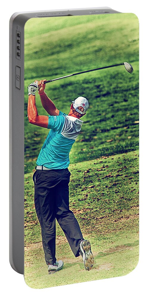 Golf Portable Battery Charger featuring the photograph The Golf Swing by Karol Livote