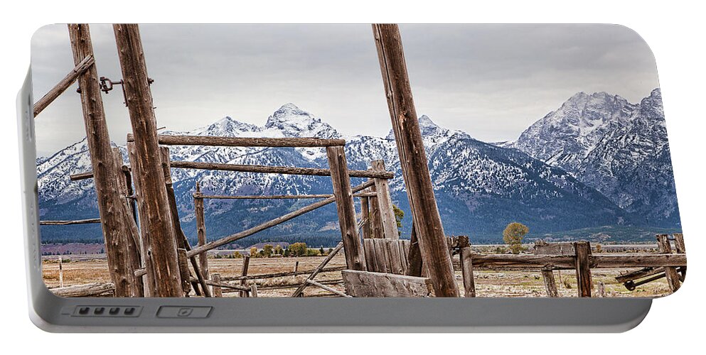 Teton National Park Print Portable Battery Charger featuring the photograph The Loading Gate by Jim Garrison