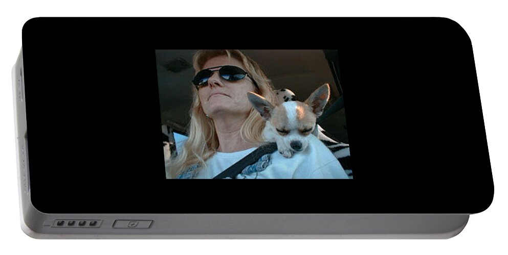 Chihuahua Portable Battery Charger featuring the photograph The Long Ride Home by Leah Delano