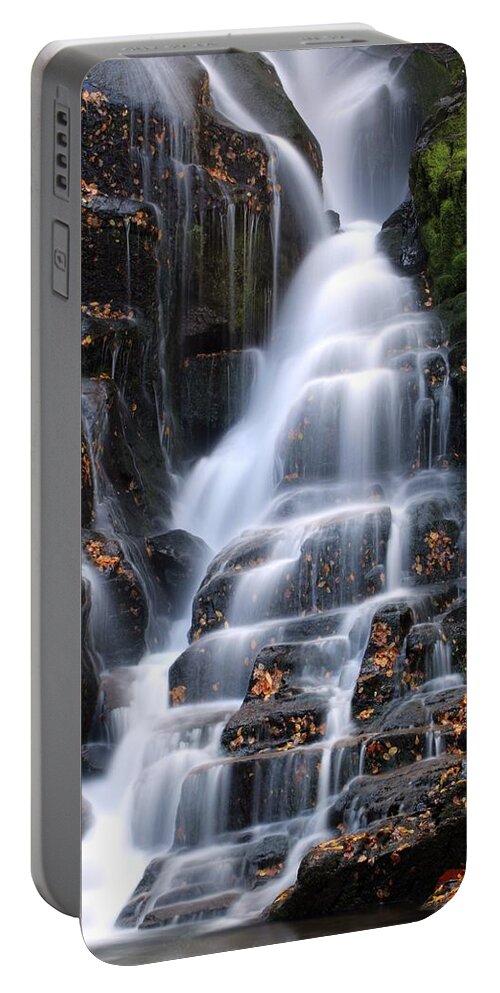 Eastatoe Falls Portable Battery Charger featuring the photograph The Magic of Waterfalls by Carol Montoya