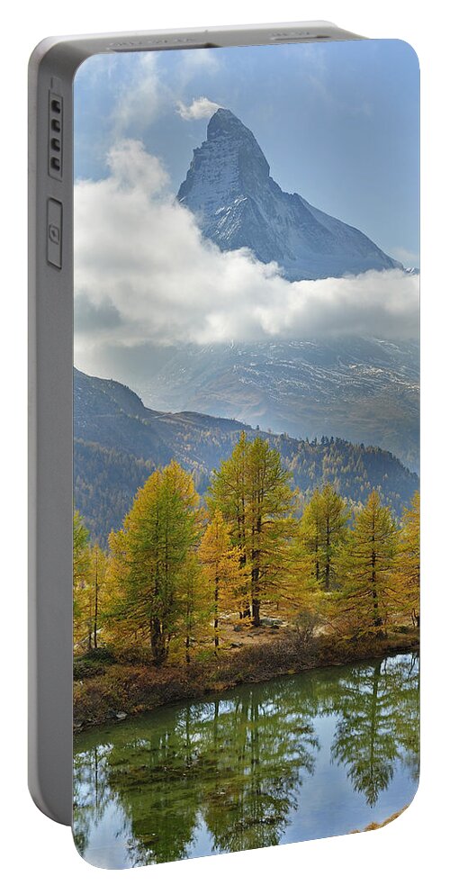525231 Portable Battery Charger featuring the photograph The Matterhorn Switzerland by Thomas Marent