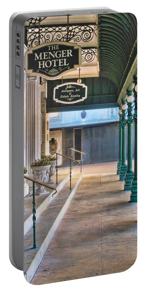 City Portable Battery Charger featuring the photograph The Menger Hotel in San Antonio by David and Carol Kelly