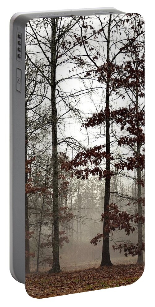 The Mist Portable Battery Charger featuring the photograph The Mist by Maria Urso