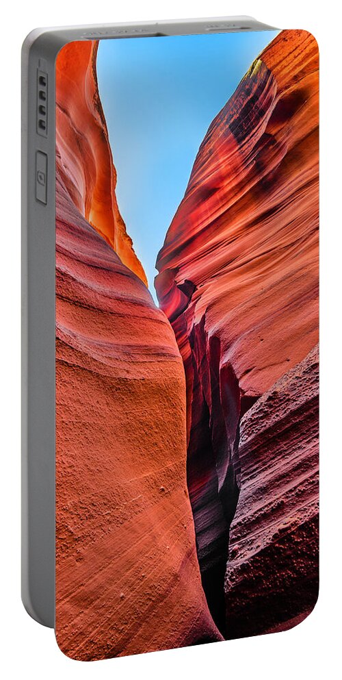 Antelope Canyon Portable Battery Charger featuring the photograph The Mysterious Canyon 1 by Jason Chu