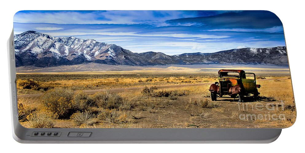 Old Truck Portable Battery Charger featuring the photograph The Old One by Robert Bales