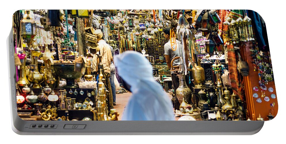 Oman Portable Battery Charger featuring the photograph The old souk of Muscat - Oman by Matteo Colombo