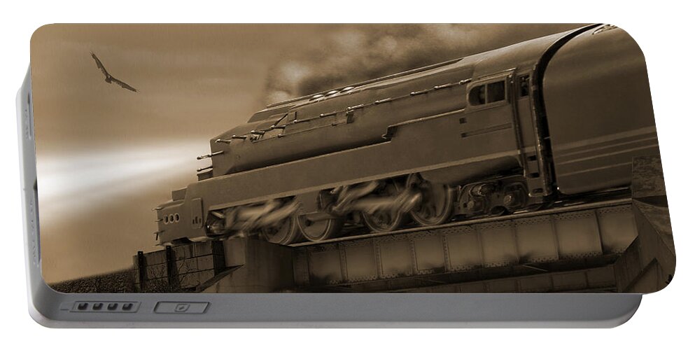 Transportation Portable Battery Charger featuring the photograph The Overpass 2 by Mike McGlothlen