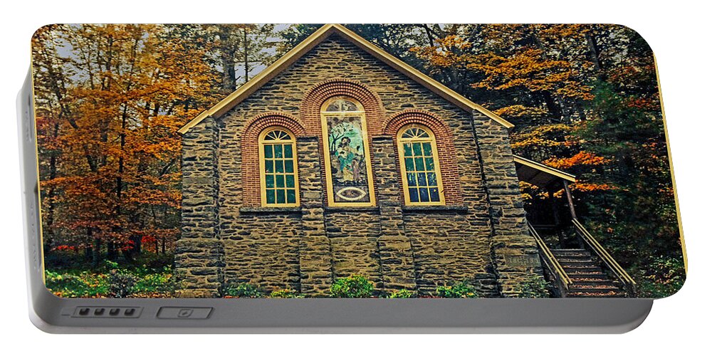 Old Portable Battery Charger featuring the photograph The Parkside Chapel by Gary Keesler