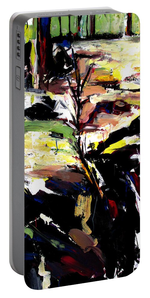 Landscape Portable Battery Charger featuring the painting The Path That Took Me To You by John Gholson