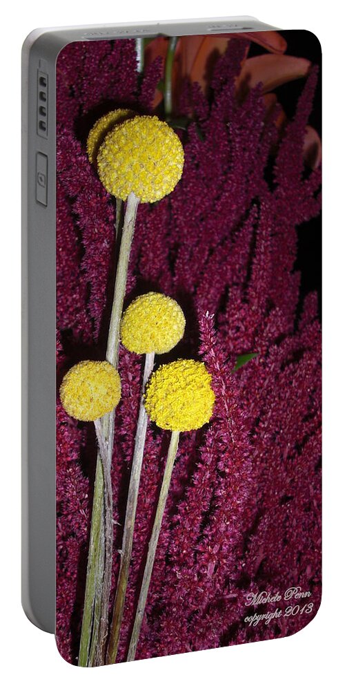 Flower Photograph Portable Battery Charger featuring the photograph The Power of Awareness by Michele Penn