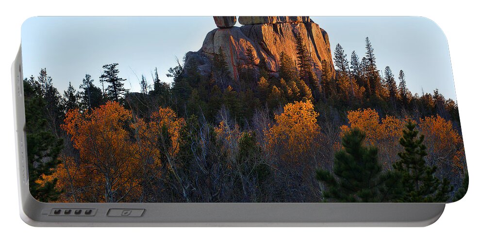 Autumn Colors Portable Battery Charger featuring the photograph The Red Head by Jim Garrison