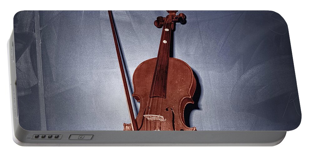 Art Portable Battery Charger featuring the photograph The Red Violin by Randall Nyhof