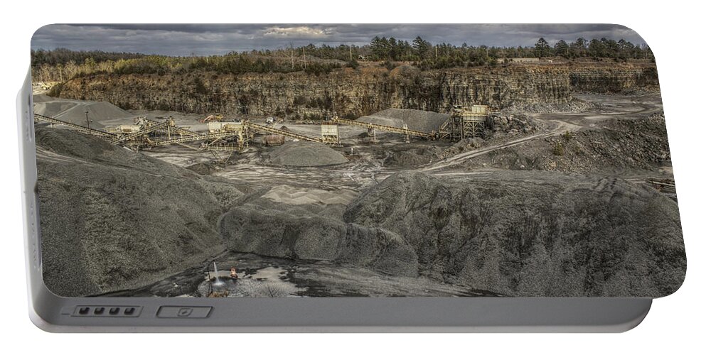 Quarry Portable Battery Charger featuring the photograph The Rock Quarry by Jason Politte