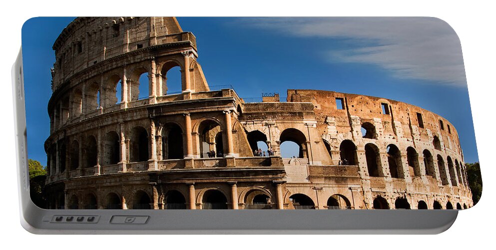 Colosseum Portable Battery Charger featuring the photograph The Roman Colosseum by Weston Westmoreland