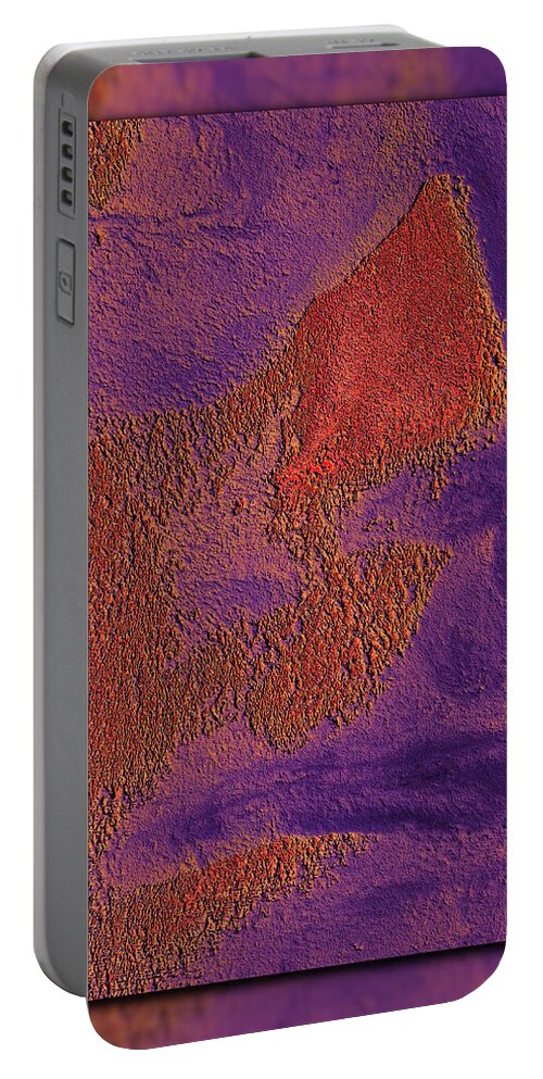 Abstract Portable Battery Charger featuring the digital art The Sentinel 17 by Tim Allen