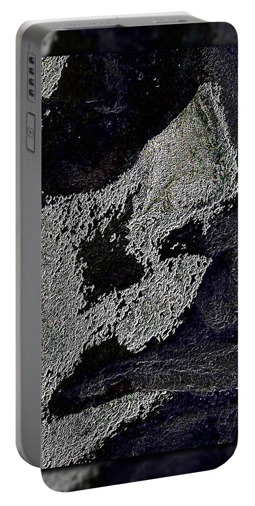 Abstract Portable Battery Charger featuring the digital art The Sentinel 8 by Tim Allen