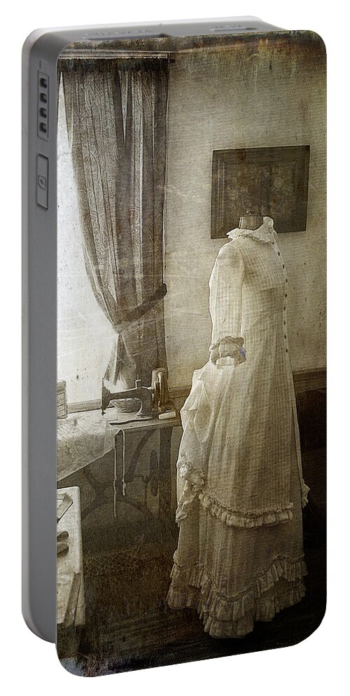 Cindi Ressler Portable Battery Charger featuring the photograph The Sewing Room by Cindi Ressler