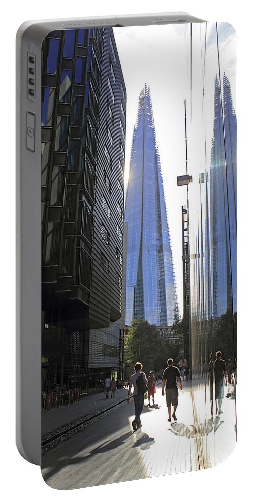 The Portable Battery Charger featuring the photograph The Shard London by Julia Gavin