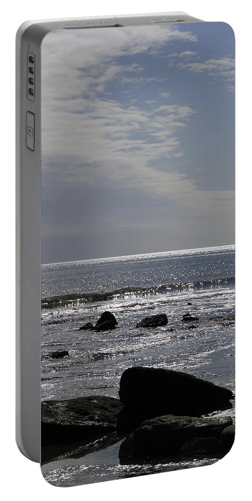 The Portable Battery Charger featuring the photograph The Sparkling Sea by Wendy Wilton