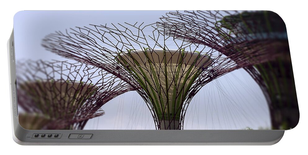Supertrees Portable Battery Charger featuring the photograph The Supertrees by Ivy Ho