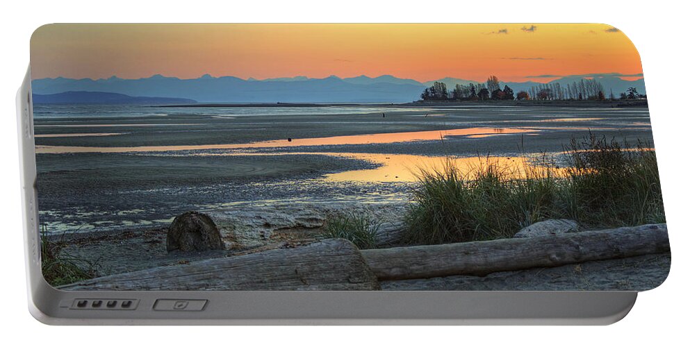 Landscape Portable Battery Charger featuring the photograph The Tide is Low by Randy Hall