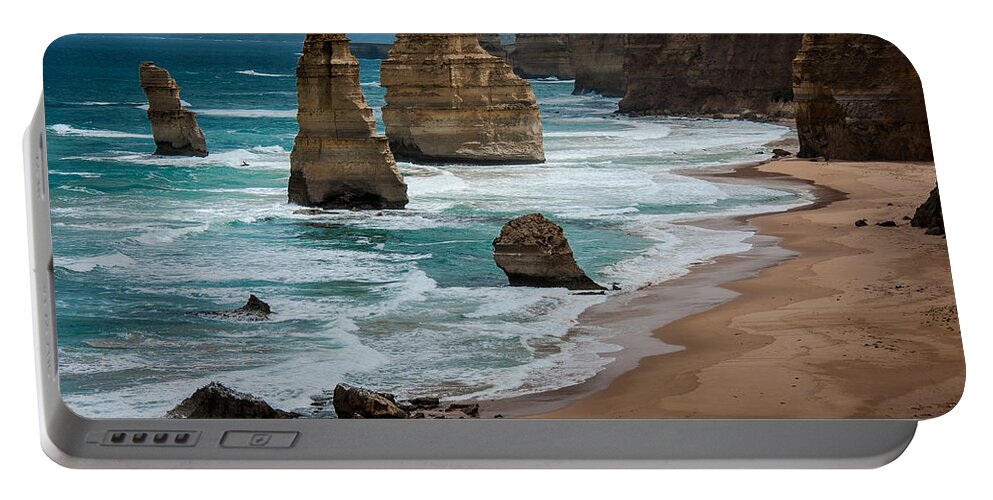 Acrylic Print Portable Battery Charger featuring the photograph The Twelve Apostles by Harry Spitz