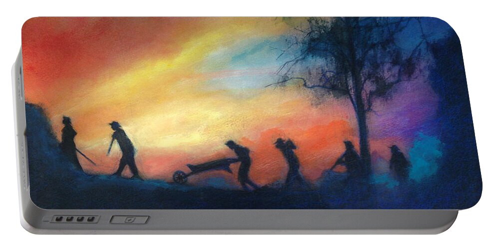 Underground Railroad Portable Battery Charger featuring the painting The Underground Railroad by Gregory DeGroat