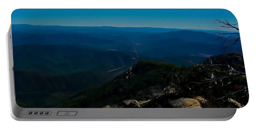 Digital Painting Portable Battery Charger featuring the digital art The view from the Summit of Mount Buffalo by Blair Stuart