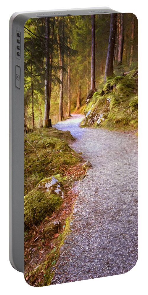 Bavaria Portable Battery Charger featuring the photograph The Way Home by Shirley Radabaugh