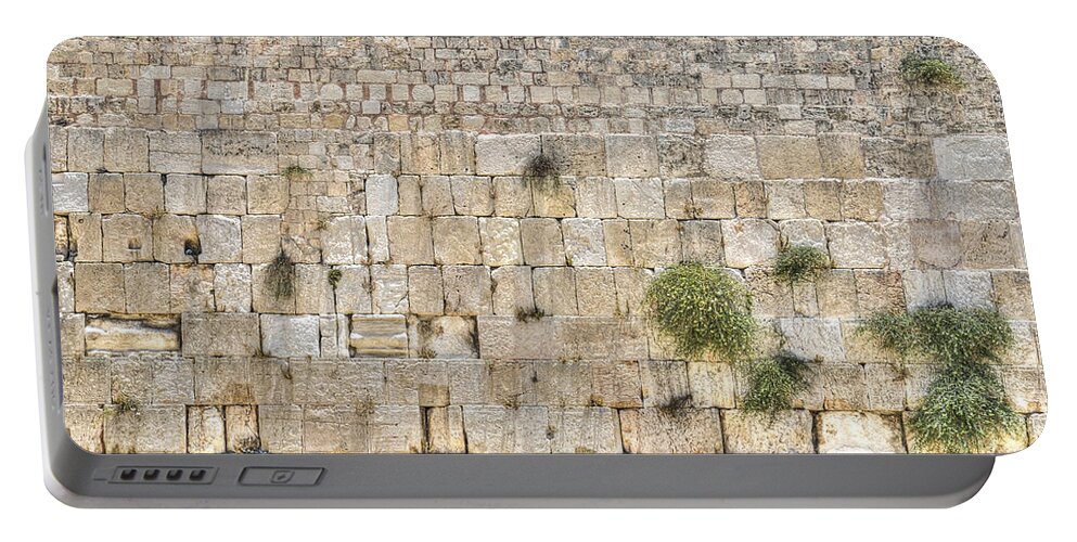 Western Wall Portable Battery Charger featuring the photograph The Western Wall Jerusalem Israel by Amir Paz