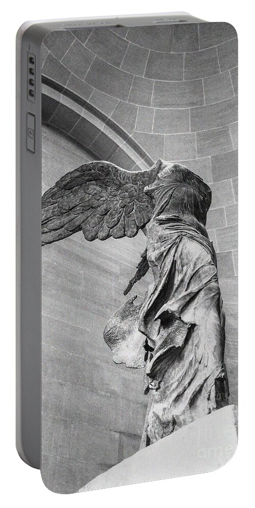 Acropolis Portable Battery Charger featuring the photograph The winged victory by Patricia Hofmeester