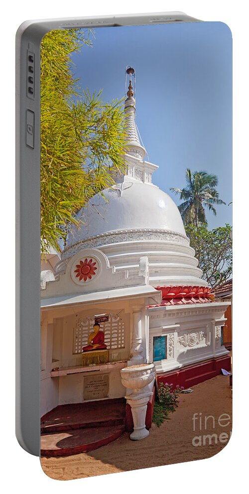 Buddha Portable Battery Charger featuring the photograph Theravada Buddhist Stupa Sri Lanka by Liz Leyden
